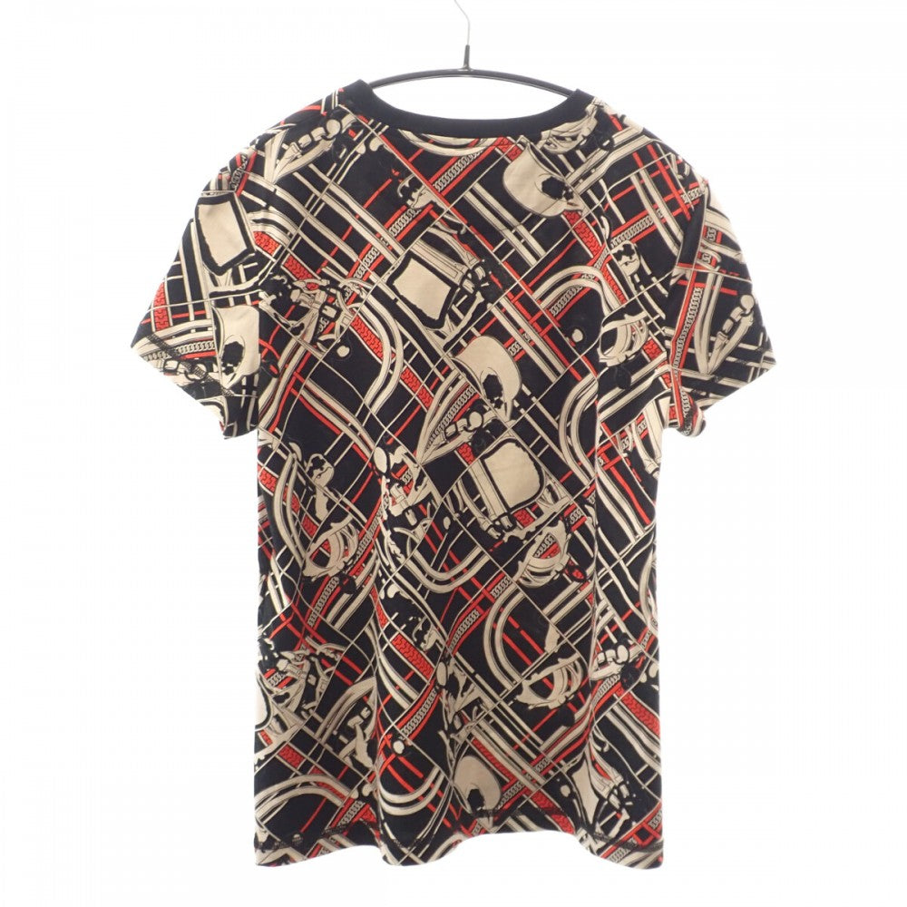 エルメス HERMES 無秩序 エ シェーヌ 38 H3H4619DX0234 半袖Ｔシャツ コットン ブラック メンズ レディース【中古】【Aランク】