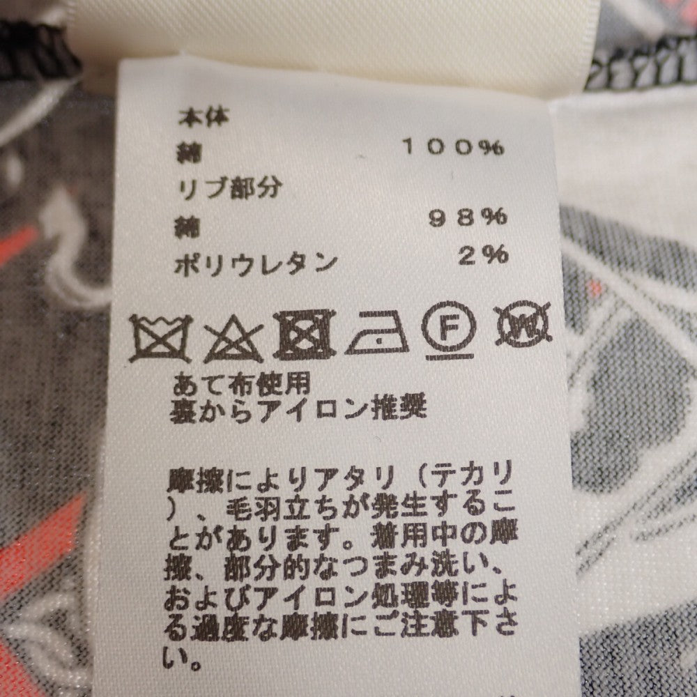 エルメス HERMES 無秩序 エ シェーヌ 38 H3H4619DX0234 半袖Ｔシャツ コットン ブラック メンズ レディース【中古】【Aランク】