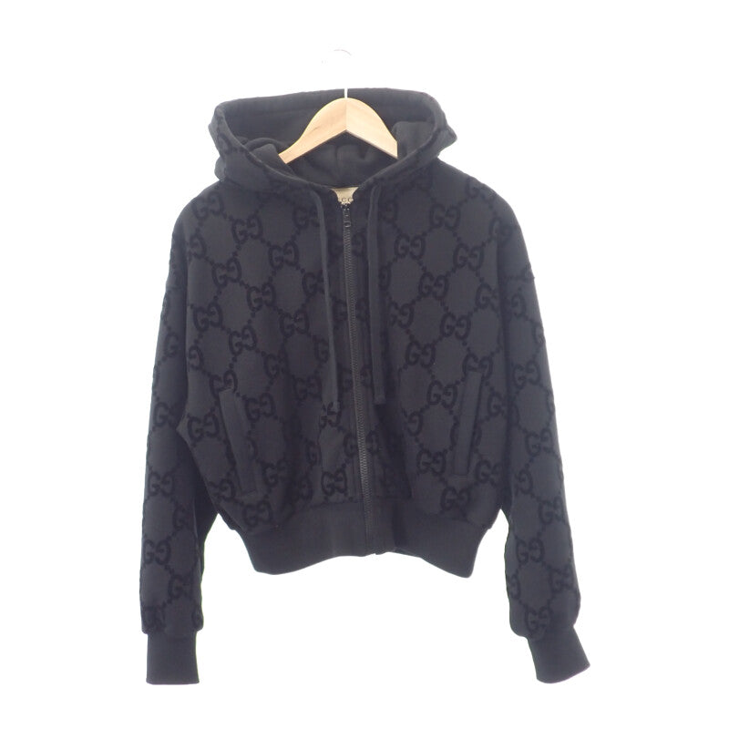 グッチ GUCCI GGブラッシュド フーデットジャケット XS 