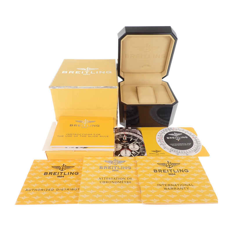 ブライトリング BREITLING ナビタイマー 50th 50周年記念モデル A412E05NP 腕時計 ステンレススチール 自動巻き シルバー文字盤 メンズ【中古】【ABランク】