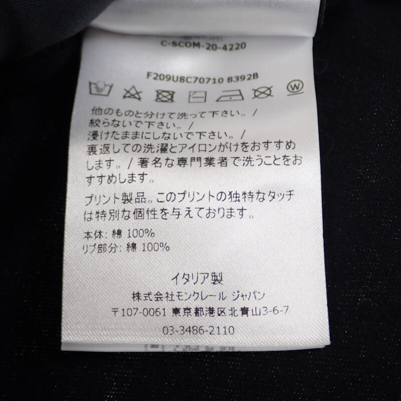 MAGLIA スプレープリントTシャツ 半袖 tトップス F209U8C70710 8392B ブラック L【ISEYA】