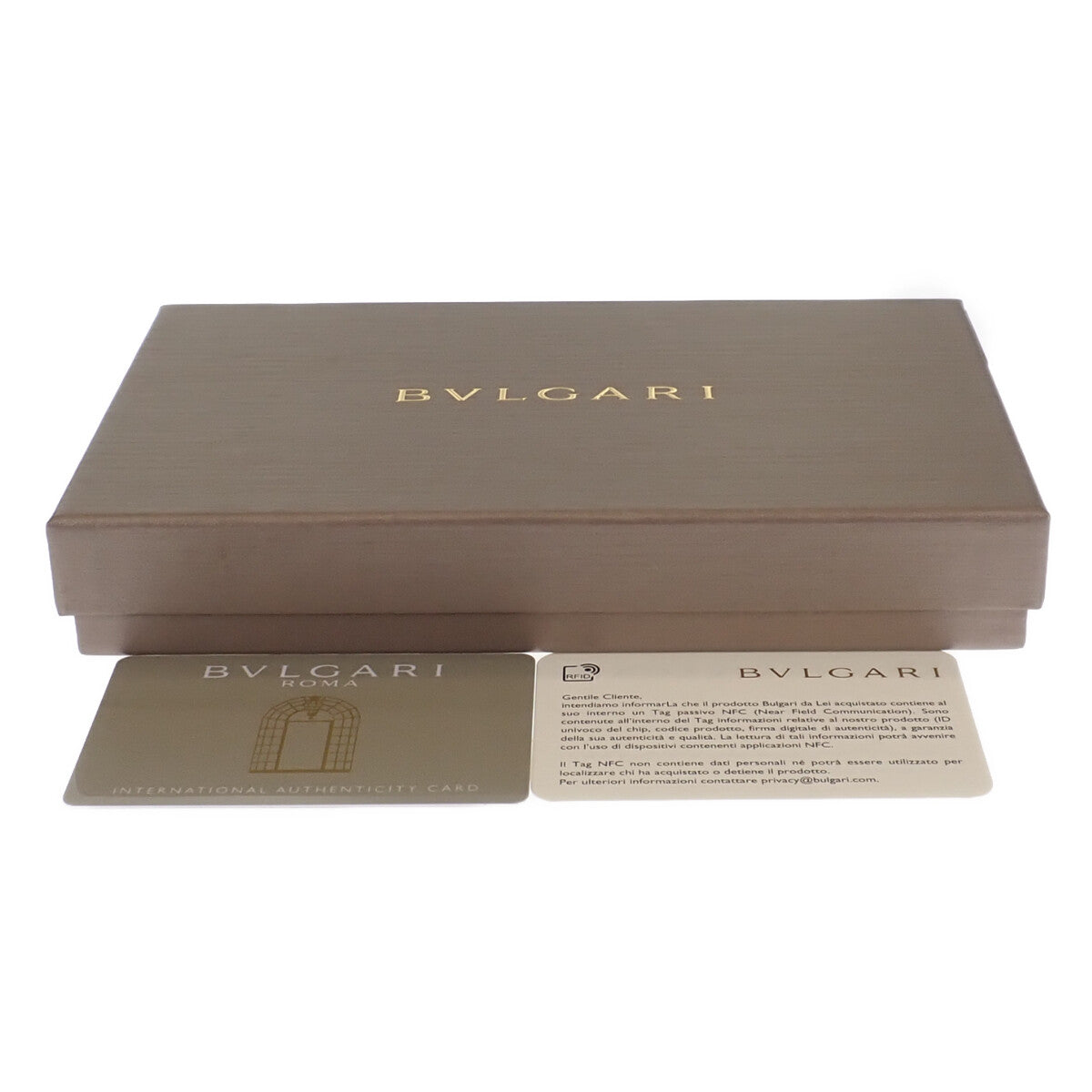 ブルガリ BVLGARI ブルガリ マン 283811 二つ折り財布 カーフ ネイビー