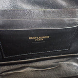 【ABランク】サンローラン SAINT LAURENT ルー ミニショルダー 612579_1GF01 ショルダーバッグ カーフ ブラック ファスナー ゴールド金具 レディース 【ISEYA】