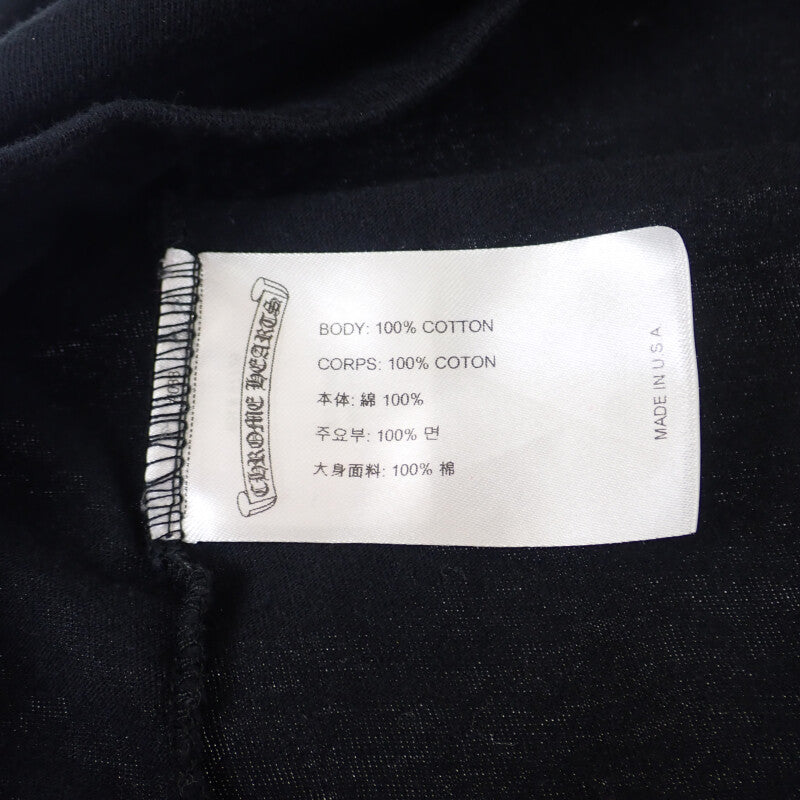 ネックロゴ ポケットTシャツ 半袖 トップス 2212-304-0530 コットン ブラック 黒 XLサイズ メンズ【ISEYA】