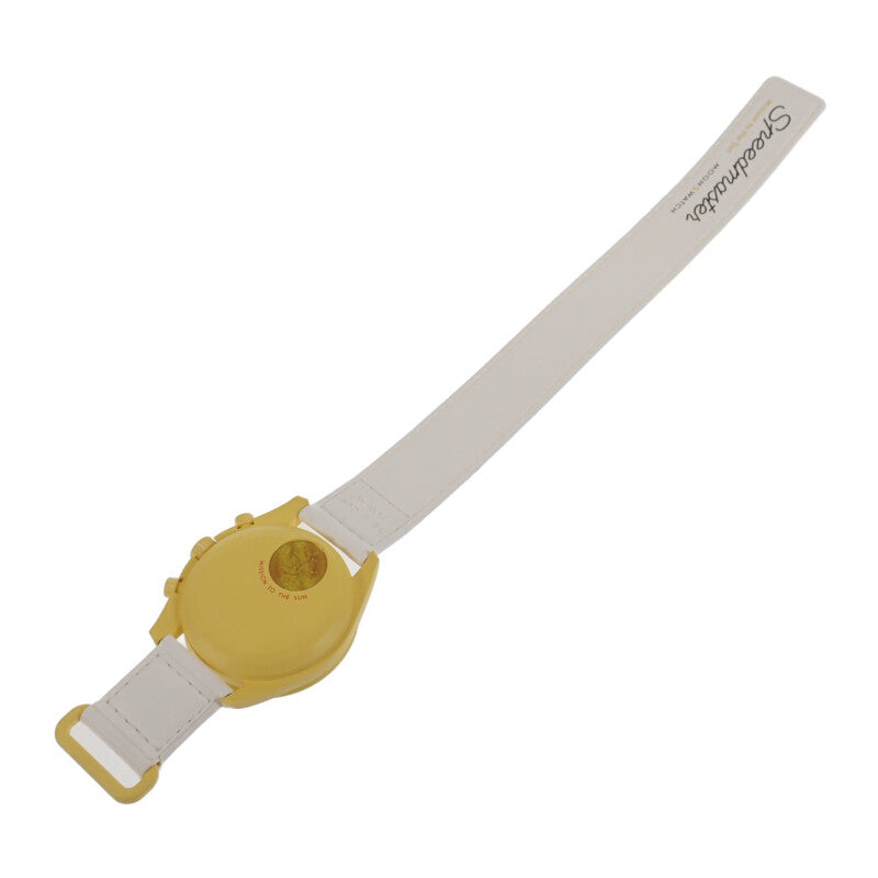 オメガ OMEGA SWATCH スウォッチ ミッション トゥ ザ サン SO33J100 腕時計 セラミック ナイロン クオーツ イエロー文字盤 メンズ【中古】【Sランク】