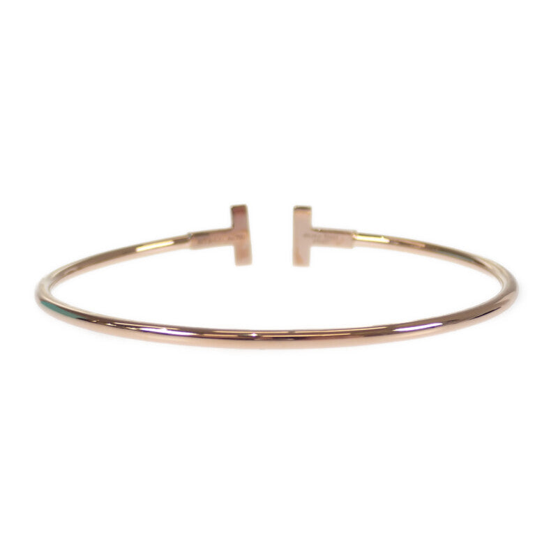 ティファニー TIFFANY&Co. Tワイヤー L 60010769 ブレスレット K18ピンクゴールド ダイヤモンド レディース【中古】【Aランク】