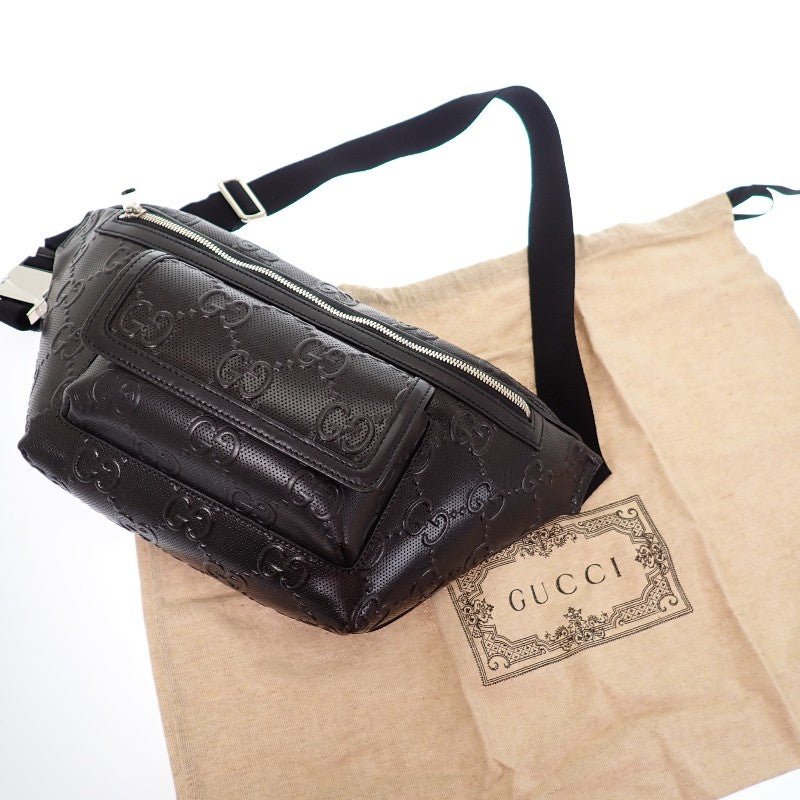 グッチ GUCCI GGエンボス ベルトバッグ 645093_1W3CN_1000 ボディ
