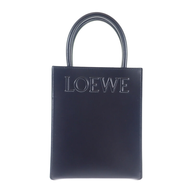 【Aランク】ロエベ LOEWE スタンダード A5 トートバッグ A933S30X01 2WAYバッグ ショルダーバッグ カーフ ブラック レディース【ISEYA】