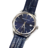 ジャズマスター ジェント メンズ 腕時計 H32451641 ステンレス レザーベルト 青 ブルー文字盤【ISEYA】