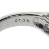 D1.29 Pt950 ダイヤモンド リング 指輪 約12号 プラチナ ジュエリー アクセサリー レディース【ISEYA】