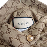 【Aランク】グッチ GUCCI GGリバーシブルジャケット アウター ‎654842_Z8AN5_2109 ブルゾン コットン ナイロン ベージュ メンズ【ISEYA】