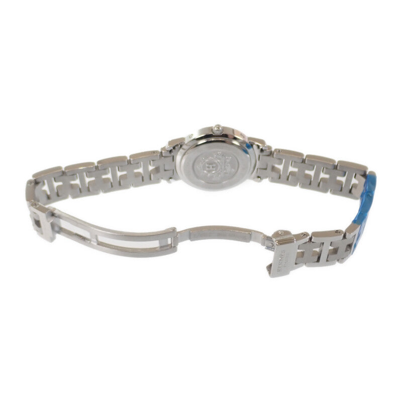 エルメス HERMES クリッパー CL4.210 腕時計 ステンレススチール クオーツ ピンク文字盤 レディース【中古】【ABランク】