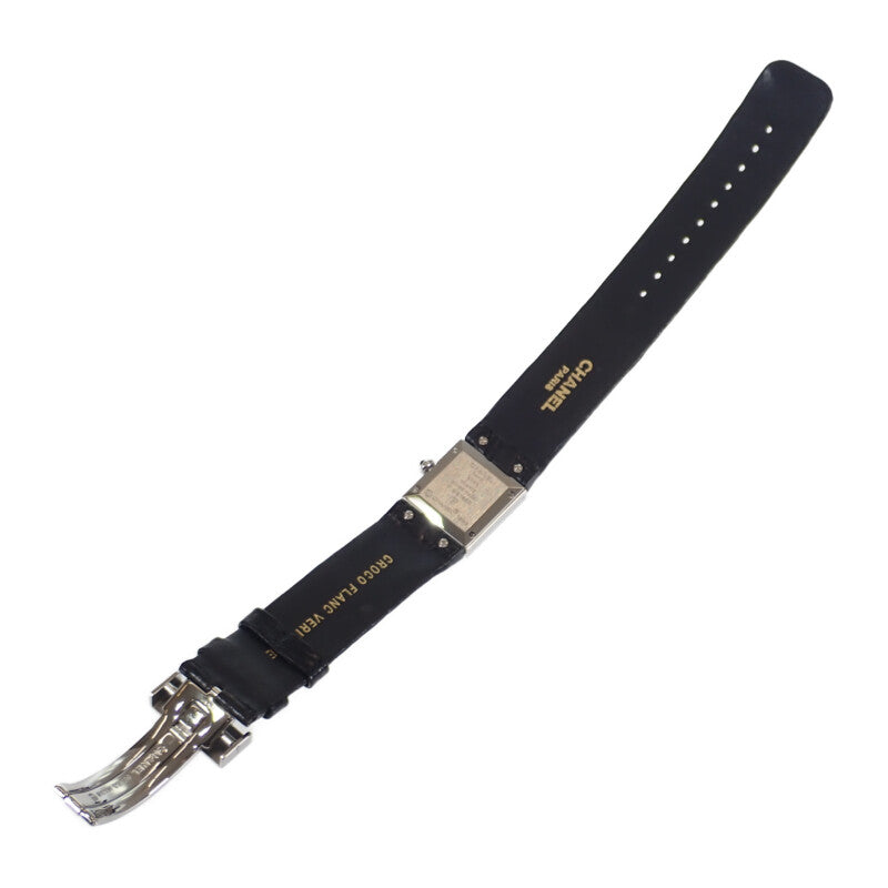 シャネル CHANEL マトラッセ Mサイズ H0116 腕時計 GP レザー クオーツ ブラック文字盤 レディース【中古】【ABランク】
