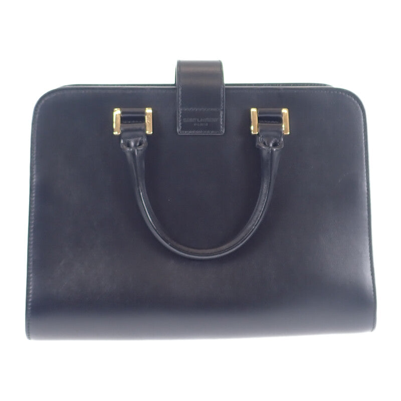 サンローラン SAINT LAURENT ベイビーカバス 568853_DV700_1000 2WAYバッグ ショルダーバッグ カーフ ブラック ゴールド金具 レディース【中古】【Aランク】