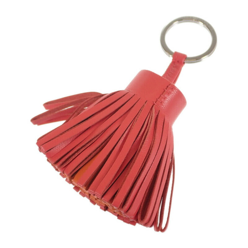 エルメス HERMES カルメン バイカラー バッグチャーム ラムスキン ローズアザレ オレンジポピー レディース【中古】【Aランク】