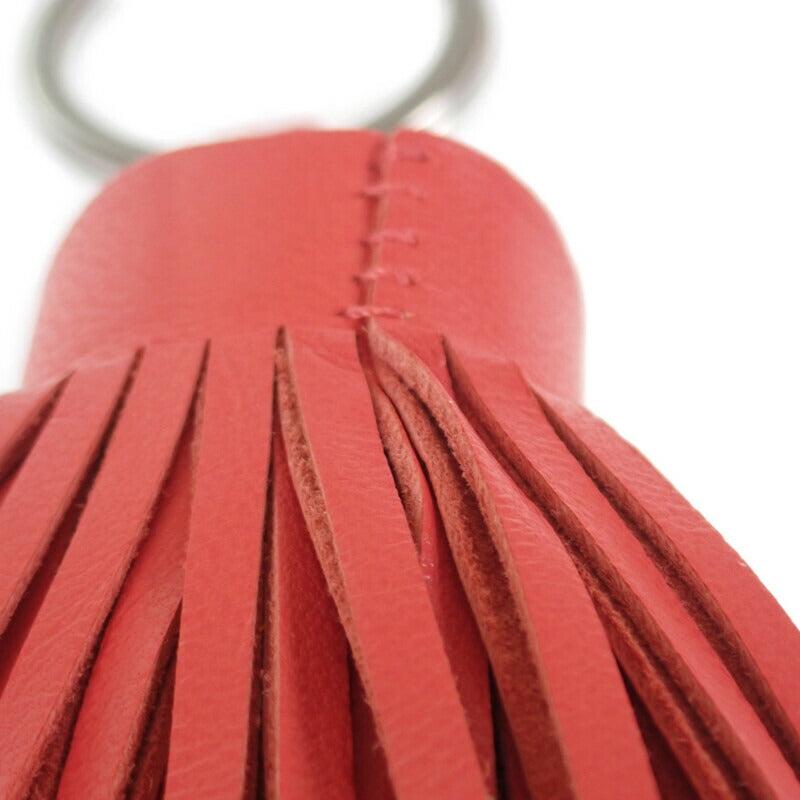 エルメス HERMES カルメン バイカラー バッグチャーム ラムスキン ローズアザレ オレンジポピー レディース【中古】【Aランク】