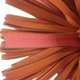 エルメス HERMES カルメン バイカラー バッグチャーム ラムスキン ローズアザレ オレンジポピー レディース【中古】【Aランク】
