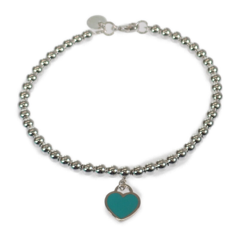 ティファニー TIFFANY&Co. ブルーハートタグビーズ ブレスレット シルバー925 レディース【中古】【Aランク】