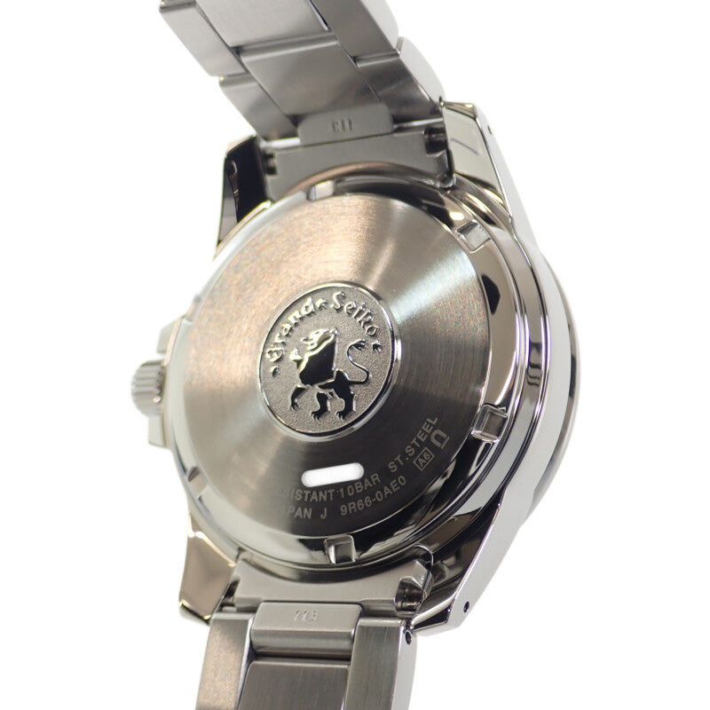 Grand Seiko グランドセイコー スプリングドライブGMT SBGE209 腕時計 ステンレススチール スプリングドライブ ホワイト文字盤 メンズ【中古】【Aランク】