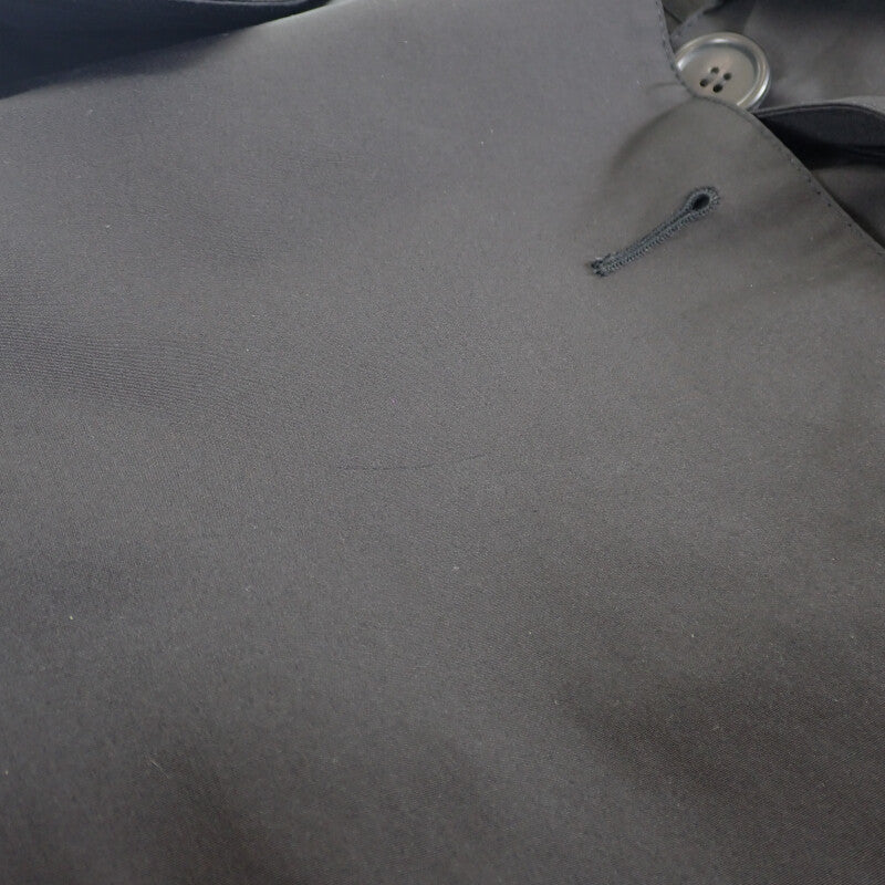 プラダ PRADA ロングコート 44 291367_S181_043 トレンチコート コットン ポリエステル ブラック メンズ レディース【中古】【ABランク】