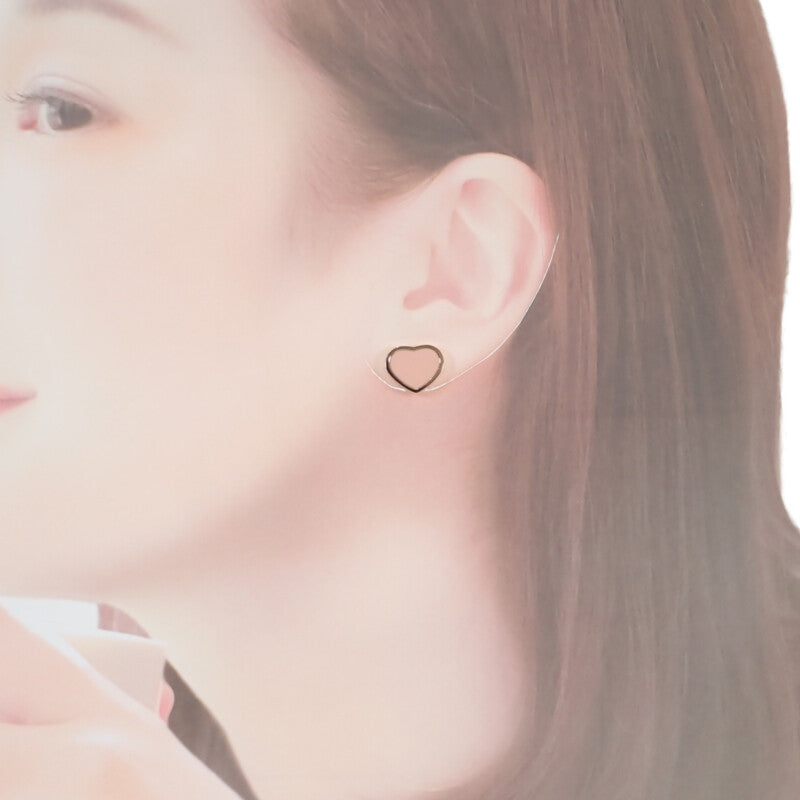 ショパール Chopard ハッピーハート 839482-5601 ピアス K18ピンクゴールド ロゼストーン レディース【中古】【Aランク】