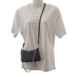 ルイヴィトン LOUIS VUITTON イージー・ポーチ チェーン M80349 ショルダーバッグ モノグラム・アンプラントレザー ノワール ブラック ゴールド金具 レディース【中古】【Sランク】