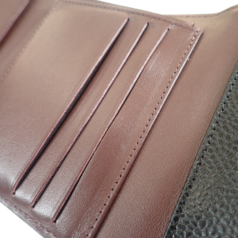 【シャネル】キャビアスキンクラシックフラップウォレットケース シャネル】キャビアスキンクラシックフラップウォレットケース