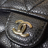 【SAランク】シャネル CHANEL クラシックスモール フラップウォレット AP0231_Y01864_C3906 三つ折り財布 キャビアスキン ブラック ゴールド金具 レディース【ISEYA】