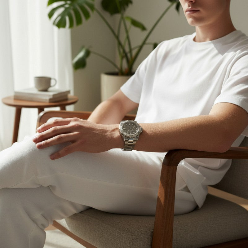 ロレックス ROLEX ヨットマスター 40 126622 腕時計 オイスタースチール プラチナ グレー 自動巻き スレート文字盤 メンズ【中古】【Sランク】