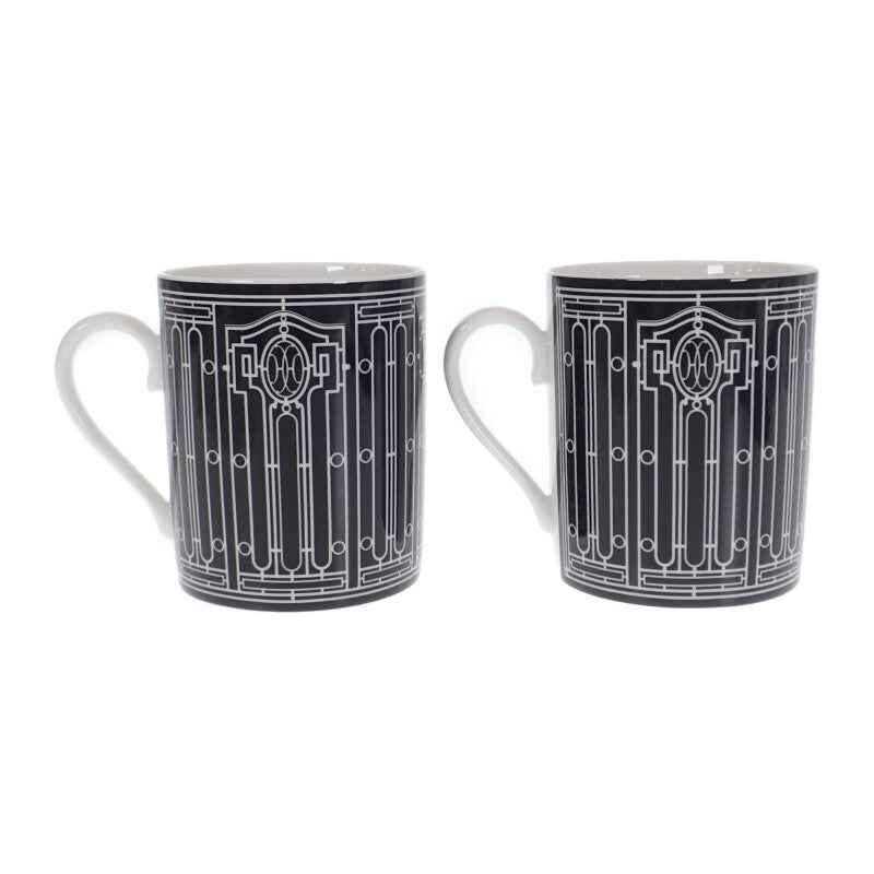 エルメス HERMES アッシュデコ ペアカップ 2客セット 食器 洋食器