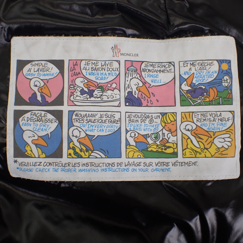モンクレール MONCLER ロング I20931C00038_C0065 ダウンジャケット ナイロン ブラック サイズ00 レディース【中古】【Aランク】