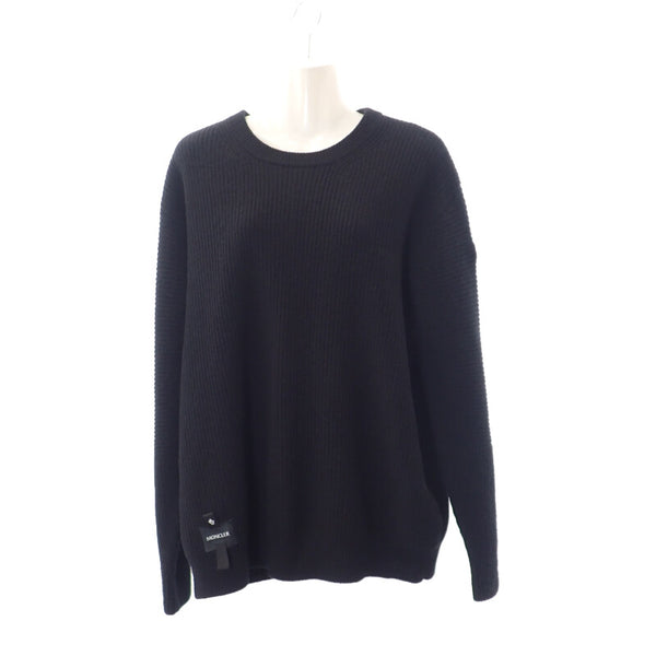 GIROCOLLO TRICOT クルーネック セーター トップス 長袖 I20919C00016M1241 ウール ブラック Mサイズ【ISEYA】