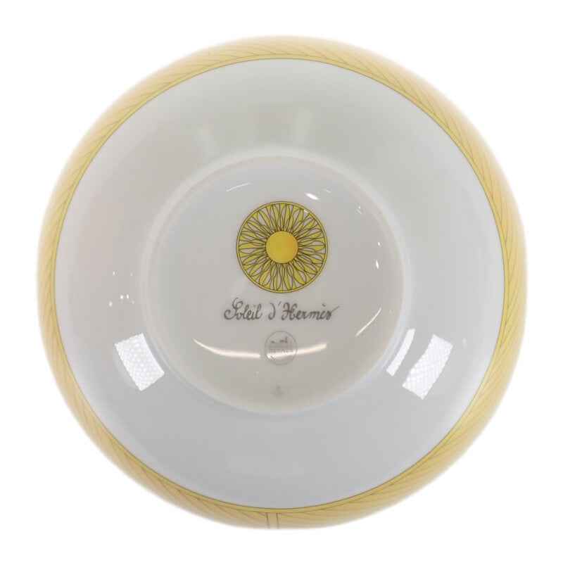 エルメス HERMES ソレイユ ドゥ エルメス ラージボウル 046083P 食器 磁器 イエロー レディース【中古】【Sランク】