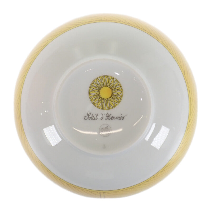 エルメス HERMES ソレイユ ドゥ エルメス ラージボウル  046083P 食器 磁器 イエロー レディース【中古】【Sランク】