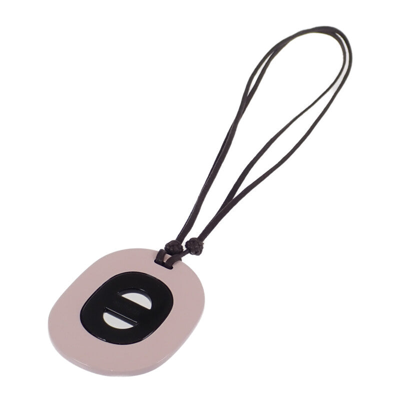 エルメス HERMES フィデリオ・ヴィラージュGM ラージ ネックレス バッファローホーン ラッカーウッド ピンク レディース【中古】【ABランク】