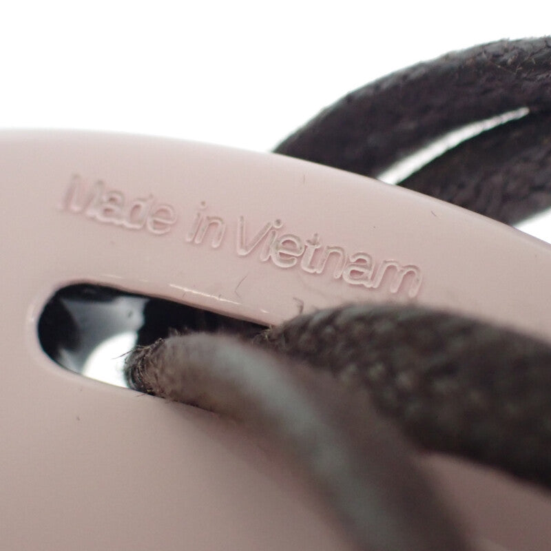 エルメス HERMES フィデリオ・ヴィラージュGM ラージ ネックレス バッファローホーン ラッカーウッド ピンク レディース【中古】【ABランク】