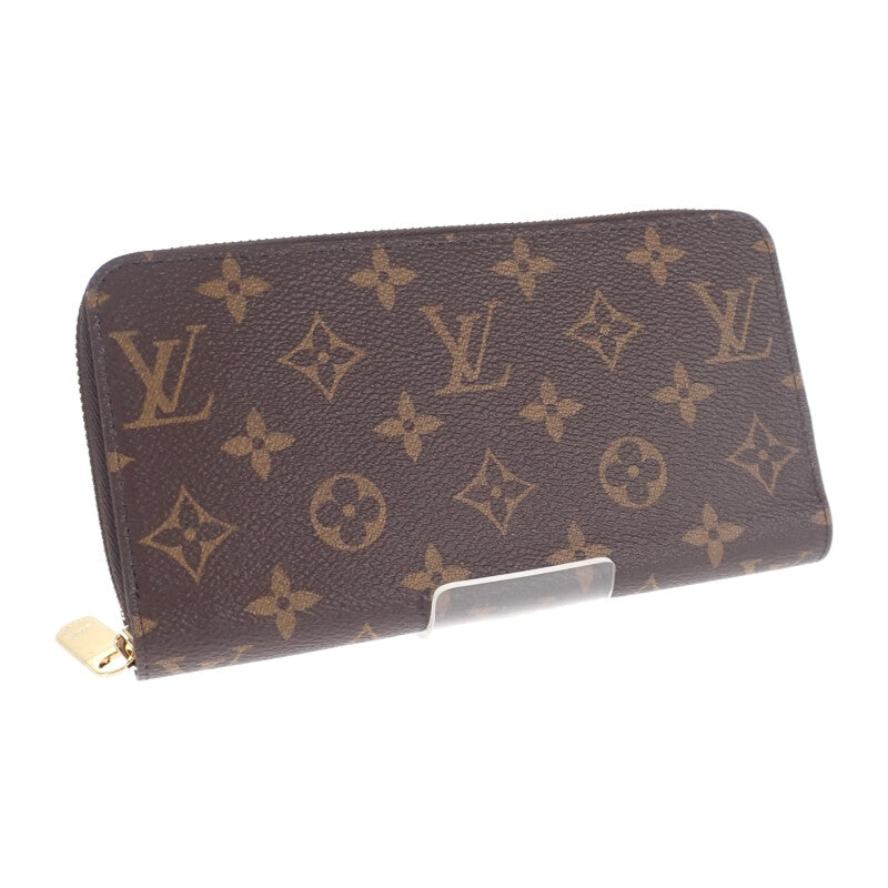 【中古】ルイヴィトン LOUIS VUITTON ジッピー・ウォレット アルマニャック M42616 モノグラム 長財布 ブラウン レディース【Sランク】