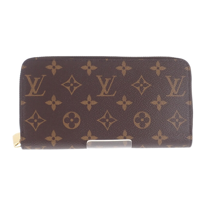 【Sランク】ルイヴィトン LOUIS VUITTON ジッピー・ウォレット アルマニャック M42616 モノグラム 長財布 ブラウン ファスナー レディース【ISEYA】