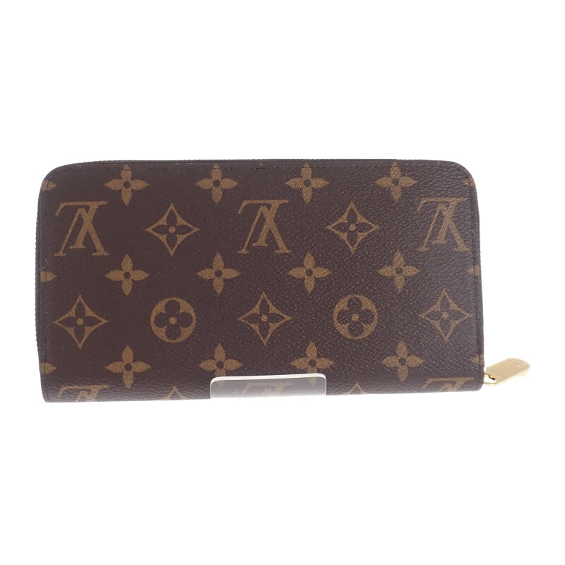 【Sランク】ルイヴィトン LOUIS VUITTON ジッピー・ウォレット アルマニャック M42616 モノグラム 長財布 ブラウン ファスナー レディース【ISEYA】