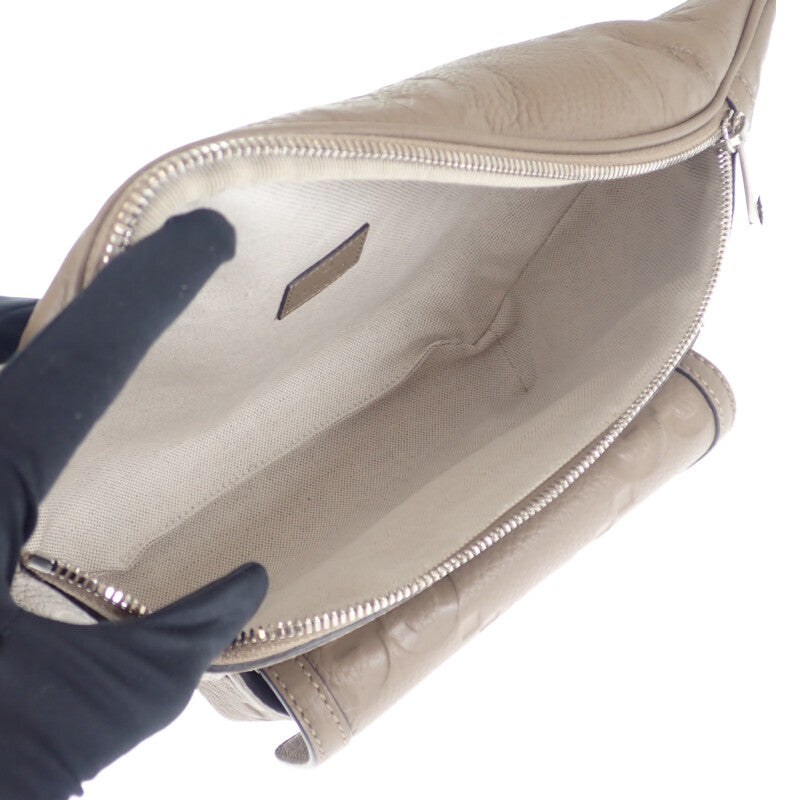 グッチ GUCCI ジャンボGGベルトバッグ 645093 ボディバッグ レザー ブラウン メンズ【中古】【Aランク】