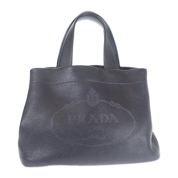 【Aランク】プラダ PRADA ヴィッテロダイノレザー 1BG384_2DKV_F0002 トートバッグ 牛革 ブラック オープン ゴールド金具 レディース 【ISEYA】