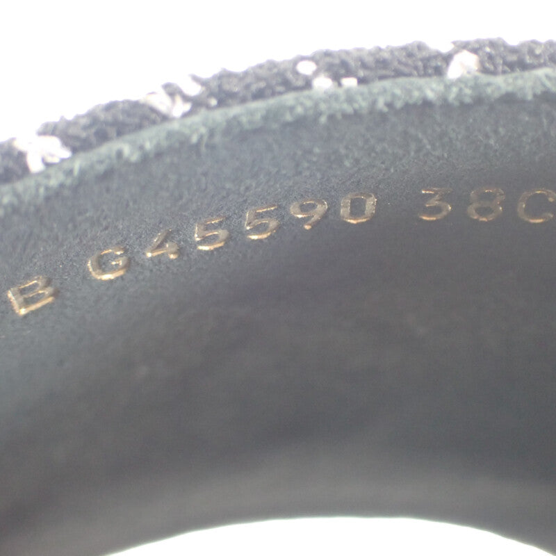 シャネル CHANEL エスパドリーユ ミュール G45590_B15919_NV733