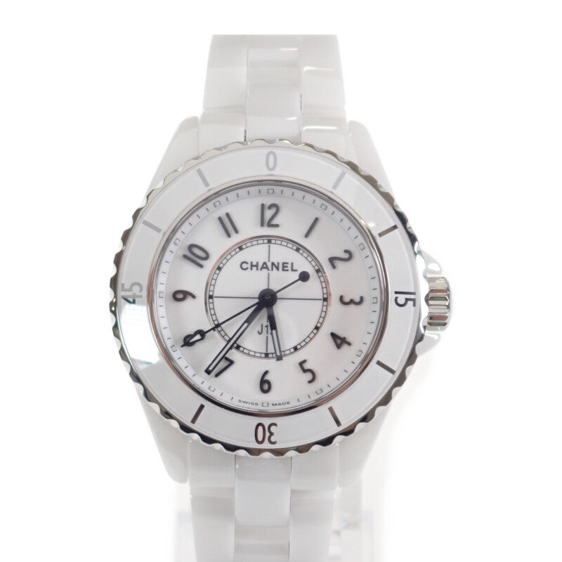 J12 レディース 腕時計 H5698 ステンレス セラミック 白 ホワイト文字盤 クォーツ【ISEYA】