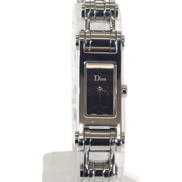 ディオール66 レディース 腕時計 D104-100 ステンレス ブラック文字盤 スクエア【ISEYA】