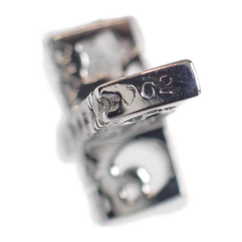 【中古】ジョエルモーダ GIOIEL MODA クロス ネックレス K18ホワイトゴールド ダイヤモンド レディース【Aランク】