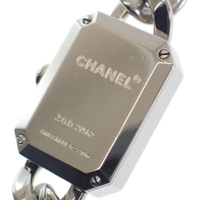 シャネル CHANEL プルミエール H3248 腕時計 ステンレススチール クオーツ ブラック文字盤 レディース【中古】【ABランク】