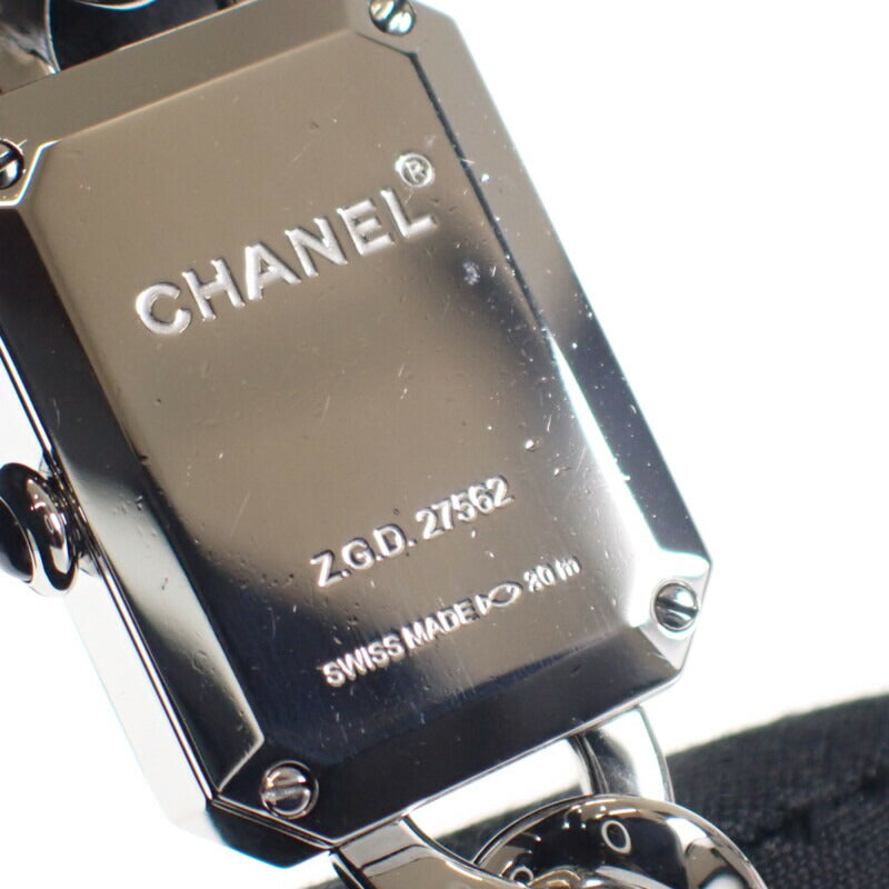 シャネル CHANEL プルミエール H3248 腕時計 ステンレススチール クオーツ ブラック文字盤 レディース【中古】【ABランク】