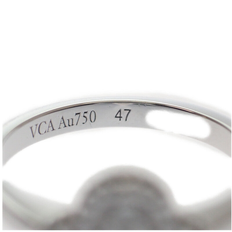 K18WG スウィートアルハンブラ リング 指輪 VCARO85847 ダイヤ #47 約7号【ISEYA】