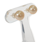 【中古】 デザインジュエリー スタッド ピアス K18イエローゴールド ゴールデンパール レディース【Aランク】