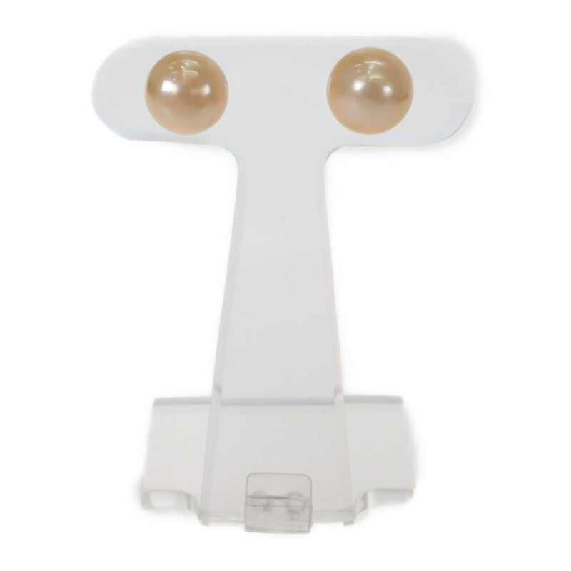 【中古】 デザインジュエリー スタッド ピアス K18イエローゴールド ゴールデンパール レディース【Aランク】